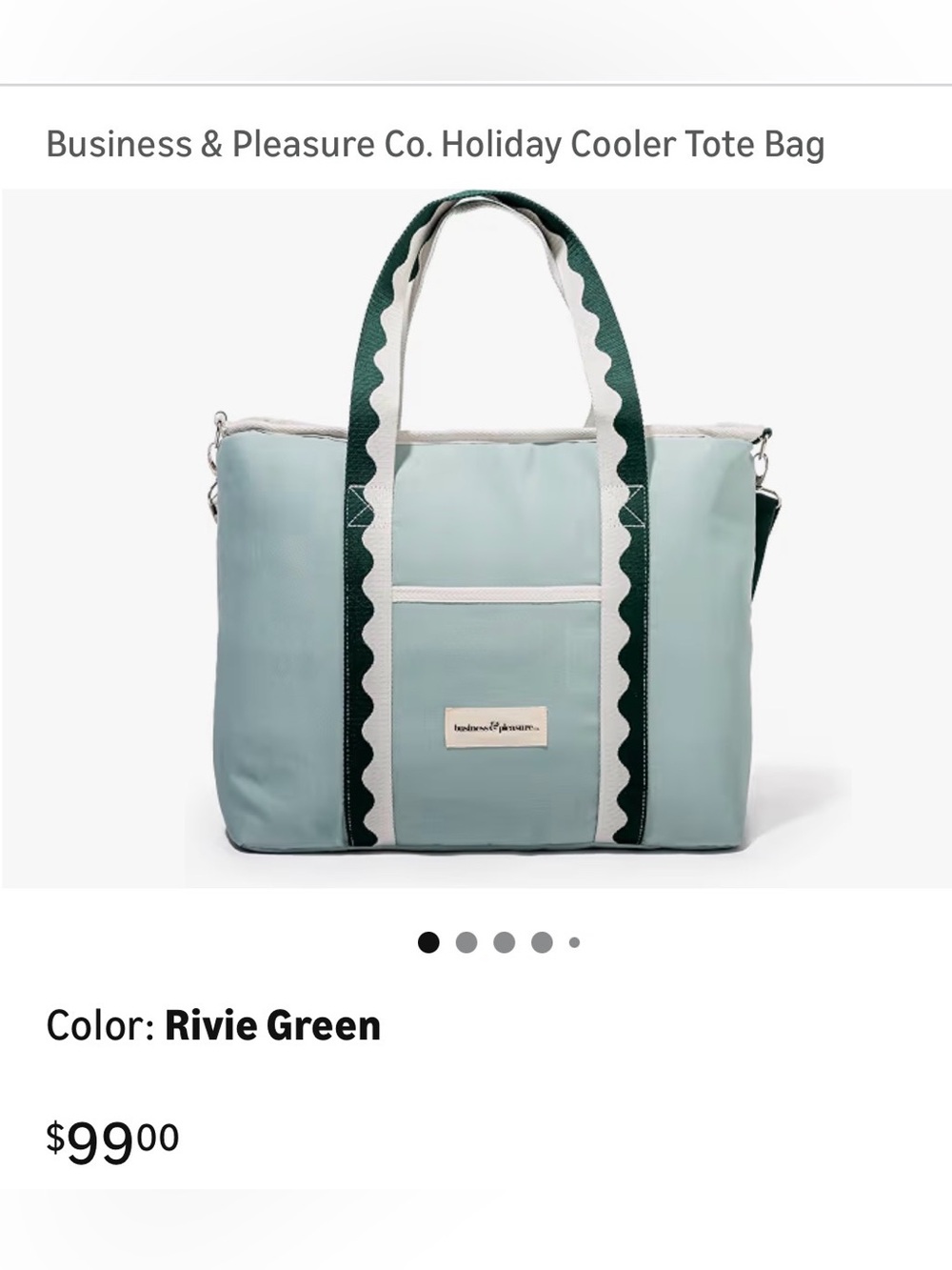 Business & Pleasure Cooler Bag BNWT